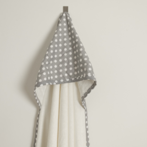 White Hooded Organic Bamboo Kids Towel